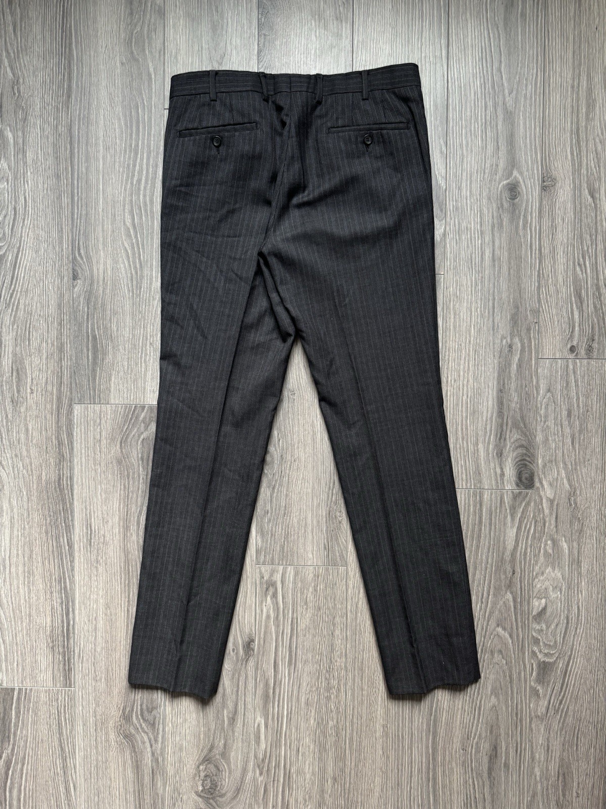 Prada Solid Stripped formal wool suit (blazer/tro… - image 12