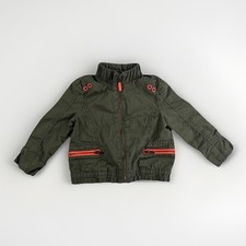 Oshkosh B  gosh Toddler Bomber Jacket Olive Green Zip Front Size 18 Months