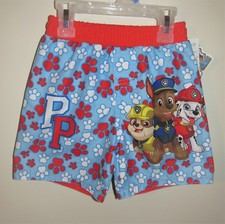 Infant Boys Paw Patrol Swim Trunks Size 0-3 M BRAND NEW W TAGS