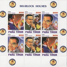 SHERLOCK HOLMES SHARLOCK HOLMES EAST TIMOR MINT STAMP SHEETLET