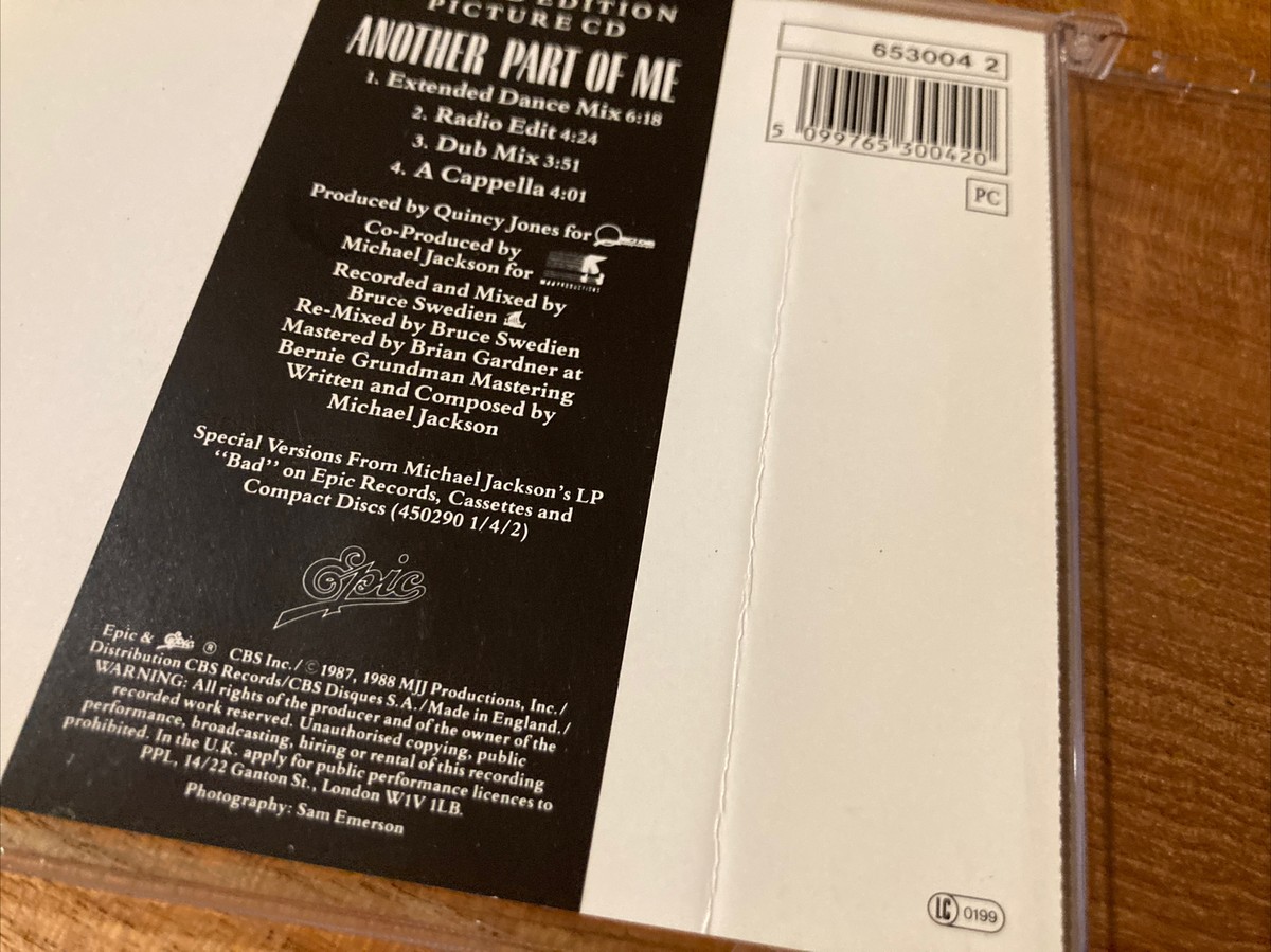 MICHAEL JACKSON　ANOTHER PART OF ME　8cmCD Michael Jackson – Another Part Of Me – Vinyl (12