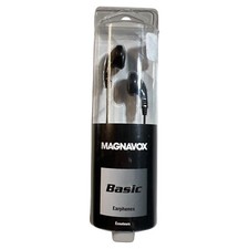 NEW Magnavox Basic Earphones Ear Buds Earbuds Silicon Comfort Band