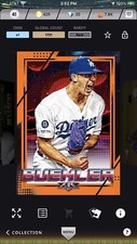 Topps BUNT Walker Buehler ORANGE Base FIRE 2020 Series 2 [DIGITAL CARD]
