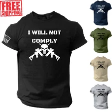I Will Not Comply Shirt - American Patriotic Military Soldier 1776 Soldier USA