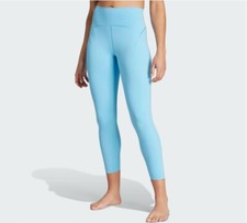  100 MSRP Size M- Adidas All Me Luxe 7/8 Length High-Rise Leggings Blue IR7925