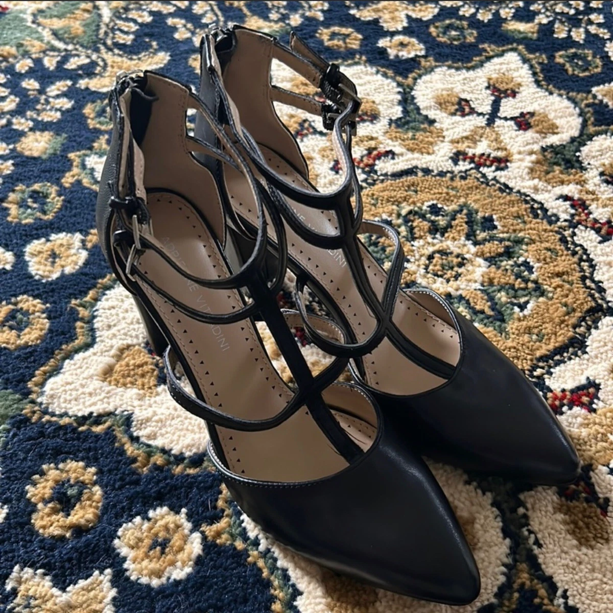 Adrienne vittadini black best sale heels