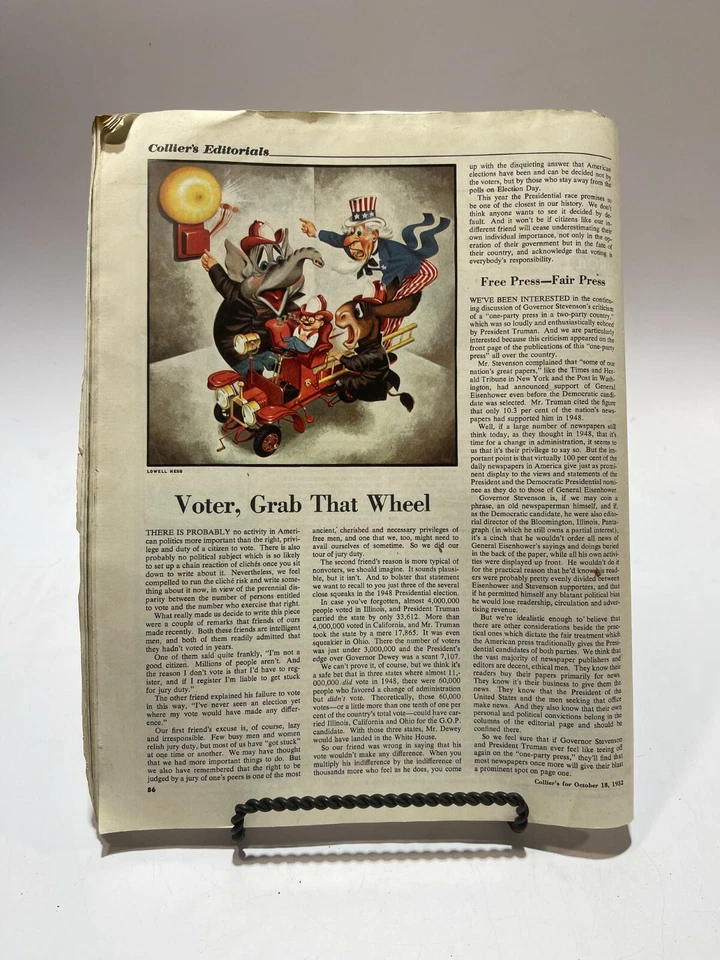 Collier's Magazine October 18th 1952 Man On The Moon - Image 2 of 3