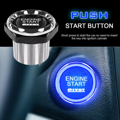 Racing Car LED Toggle Ignition Switch Panel Engine Start Push Button Starter 12V