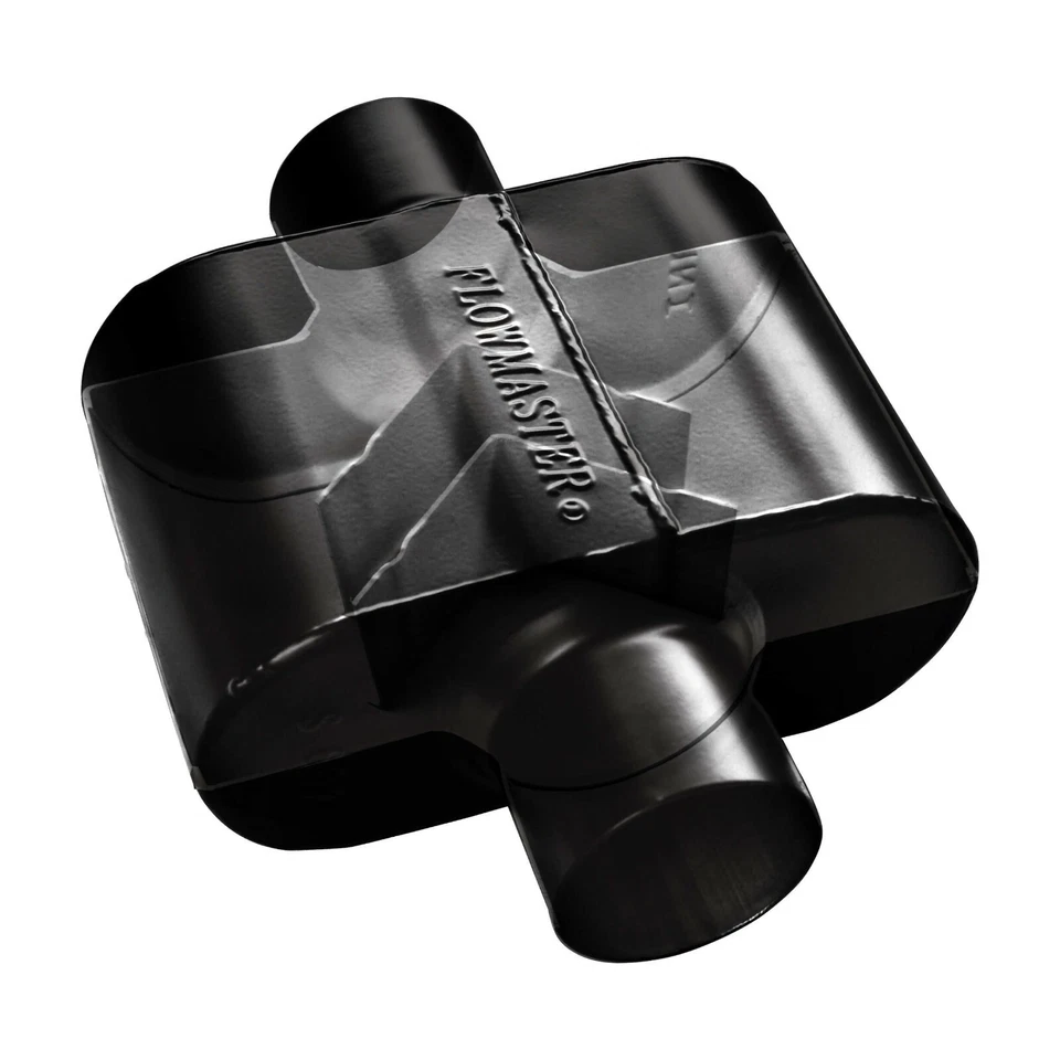 Flowmaster Single Chambered Super 10 Mufflers 2.5" Offset Inlet Outlet Set of 2 - Image 3 of 3