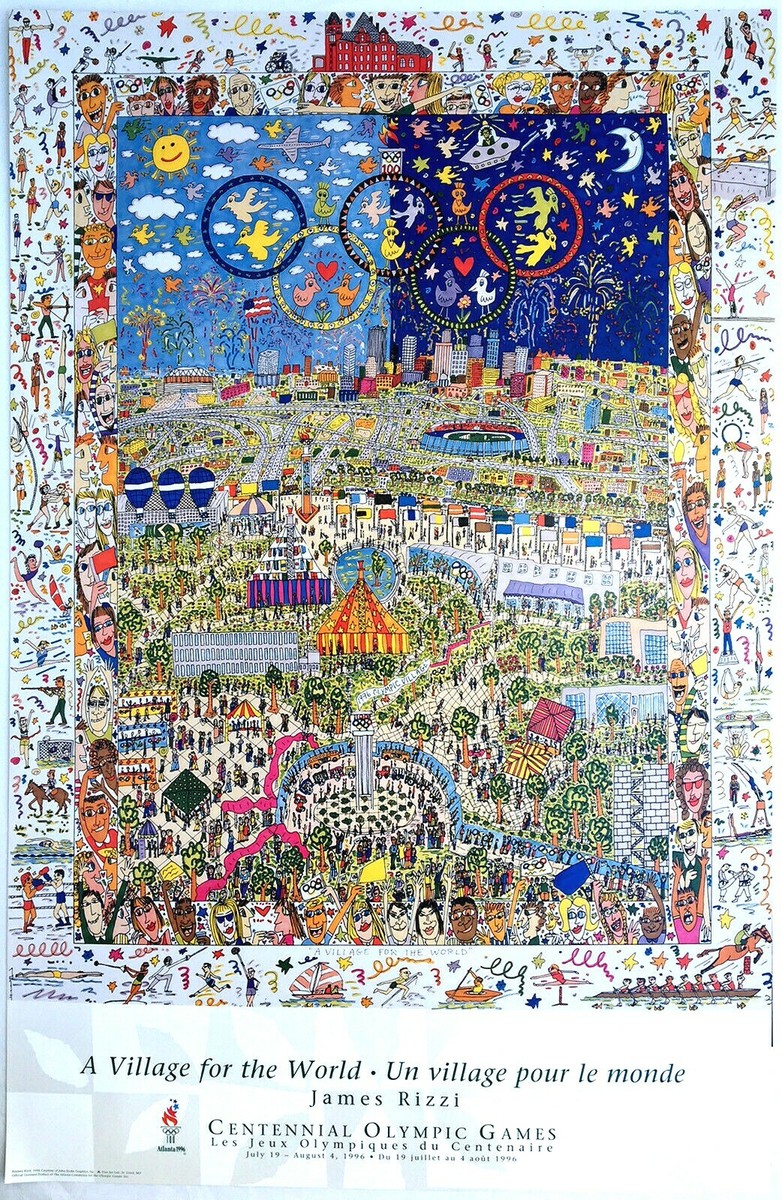 JAMES RIZZI - 1996 Atlanta Olympic Poster 