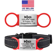 Custom Slide on Pet Dog Silent Tags ID Engraved Name Personalized Collar Cat