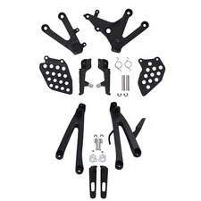 Rider Driver & Passenger Footrests Footpeg Bracket Fit For Honda CBR600RR 07-25