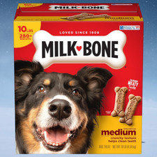 Milk-Bone Original Dog Biscuits, Medium Crunchy Dog Treats, 10 lbs