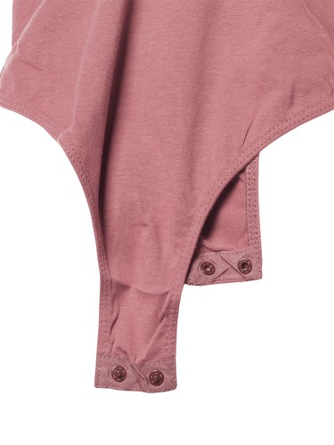 FashionOutfit Women's Solid Crew Neck Adjustable Spaghetti Strap Bodysuit - Picture 20 of 56