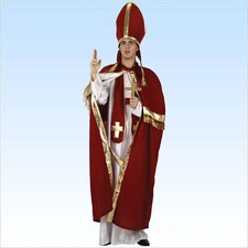 Edles Kostüm Bischof Gr M/L 4 teilig Kirchenkostüm Nikolaus Mönch Bischofskostüm