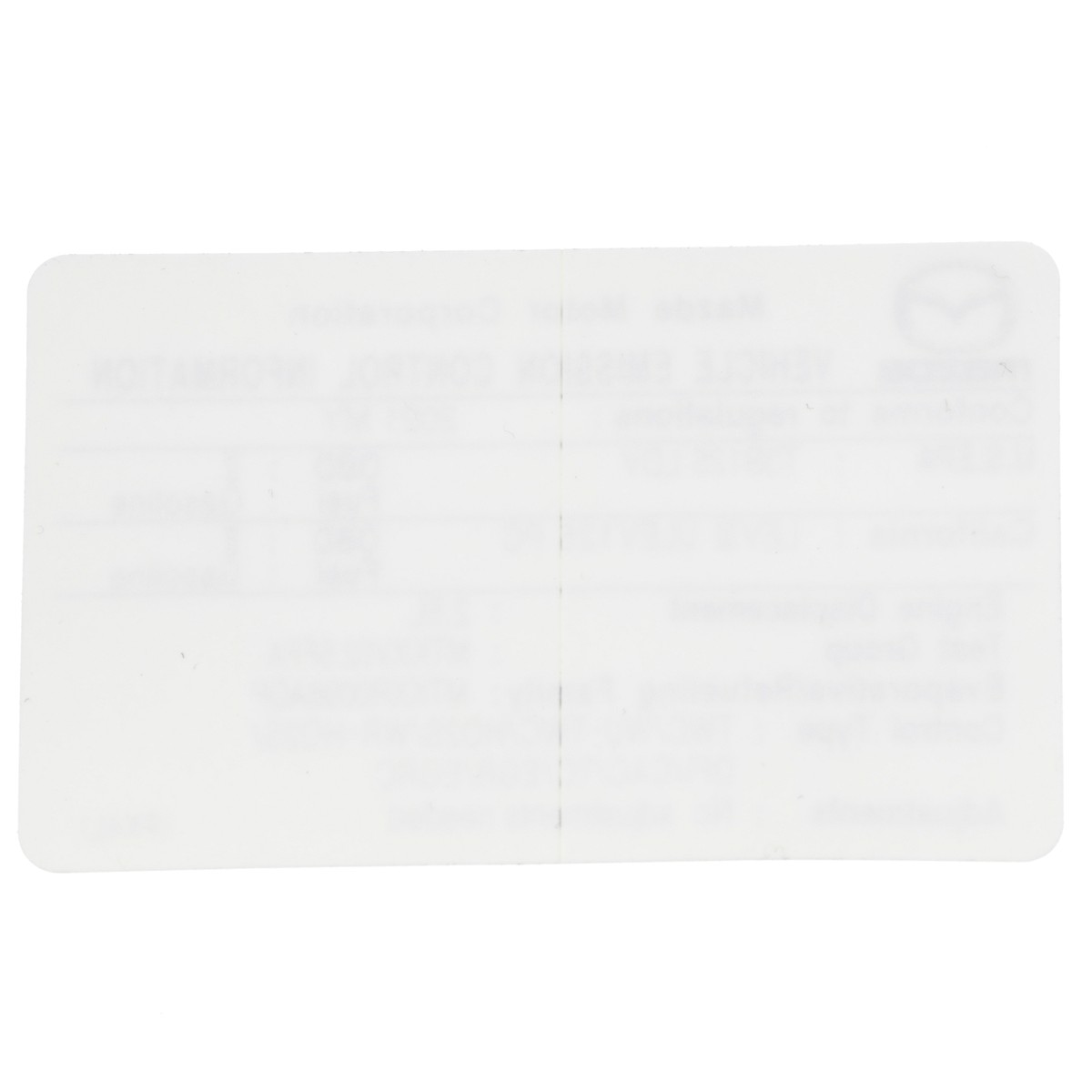 Genuine Mazda Label Emission PX4L-69-036 for sale online | eBay
