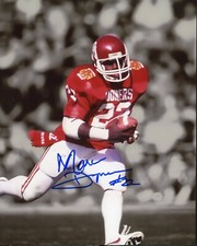 Marcus Dupree  Autographed 8x10 Oklahoma Sooners   Free Shipping #4