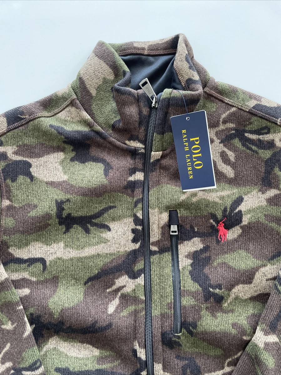 Ralph lauren camo fleece hot sale