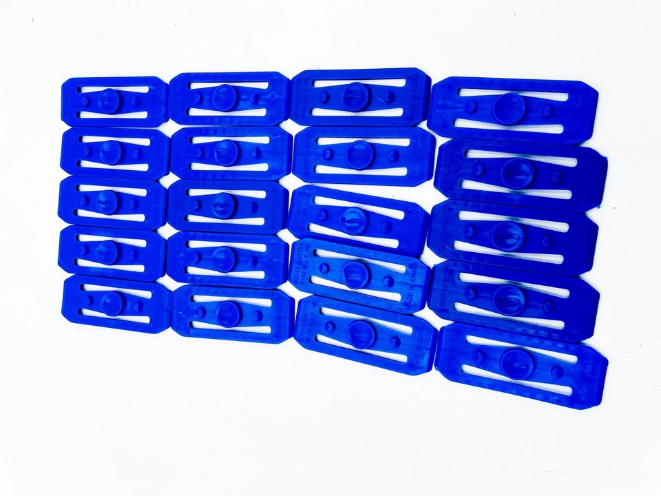 Blue Track Connectors Hot Wheels Mattel Pieces Lot Of 20 Blue Connector - Image 2 of 2