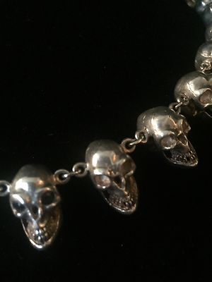 アクセサリー LOREE RODKIN HEAVY SKULL PENDANT Silver HEAVY SKULL PENDANT Silver / Zirconia on Eyes and Head