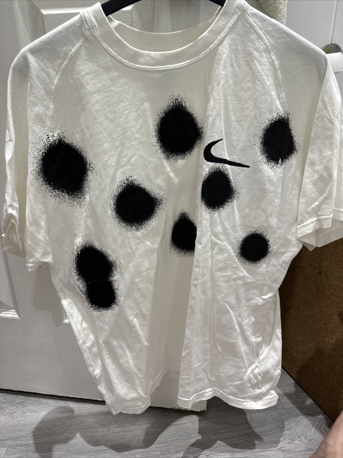 OFF WHITE X NIKE T shirt Nike X Off bianca spray dot taglia small