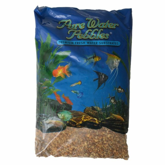 Pure Water Pebbles Aquarium Gravel Nutty Pebbles 25 lbs (3.16.3 mm