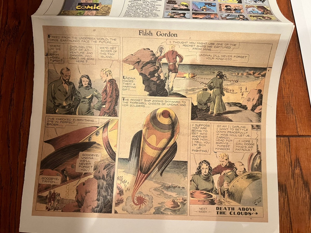 LOT of 7! VTG Comic Strip Classics Stamps First Day Issue Sheet