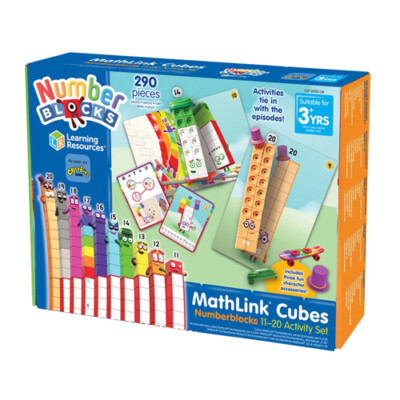 Mathlink Würfel Zahlenblöcke 11-20 Aktivitätsset - Brandneu & Versiegelt