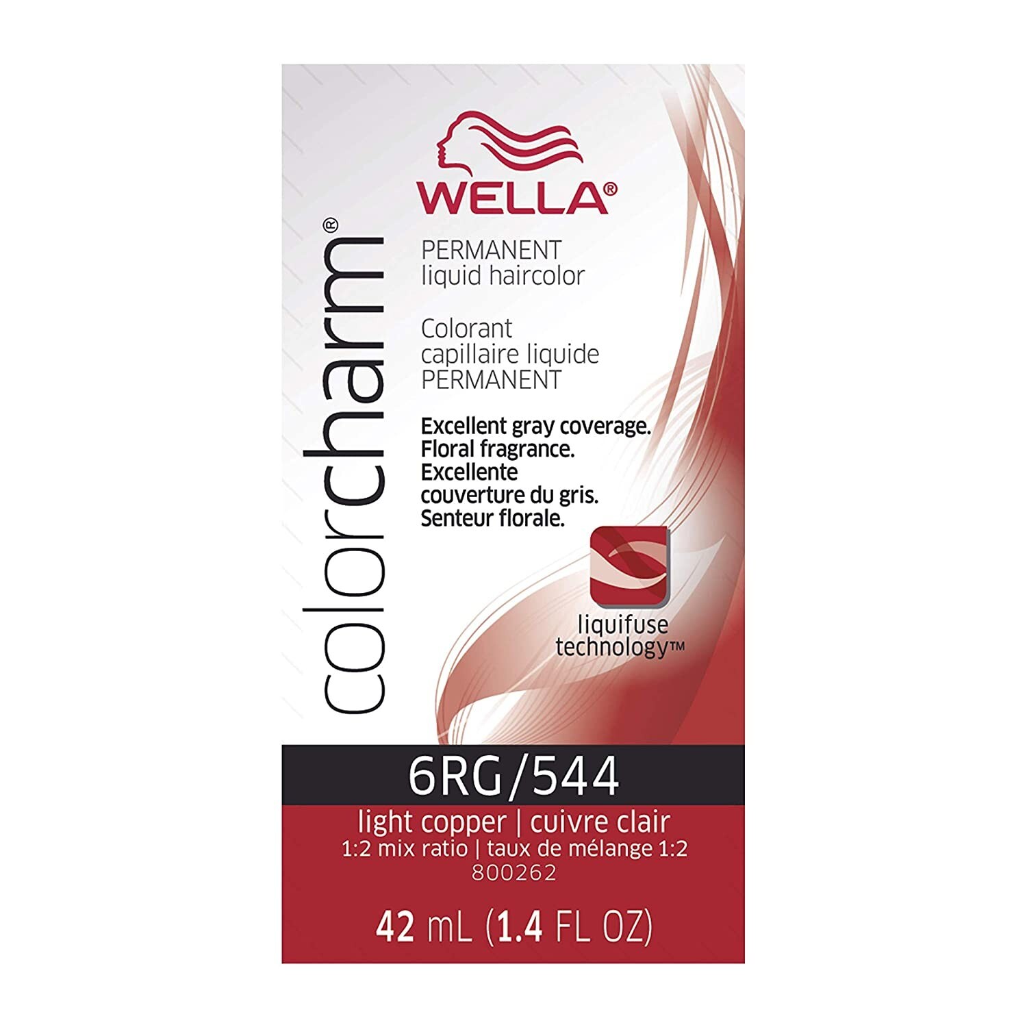 Charm Liquid Haircolor 544 Light Copper 1.4 Oz - 6 Pack