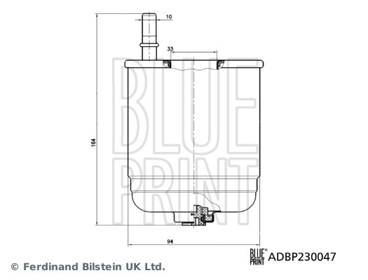 Blue Print Kraftstofffilter Leitungsfilter FüR Hyundai I30 Kombi 1.6 Crdi KIA-image
