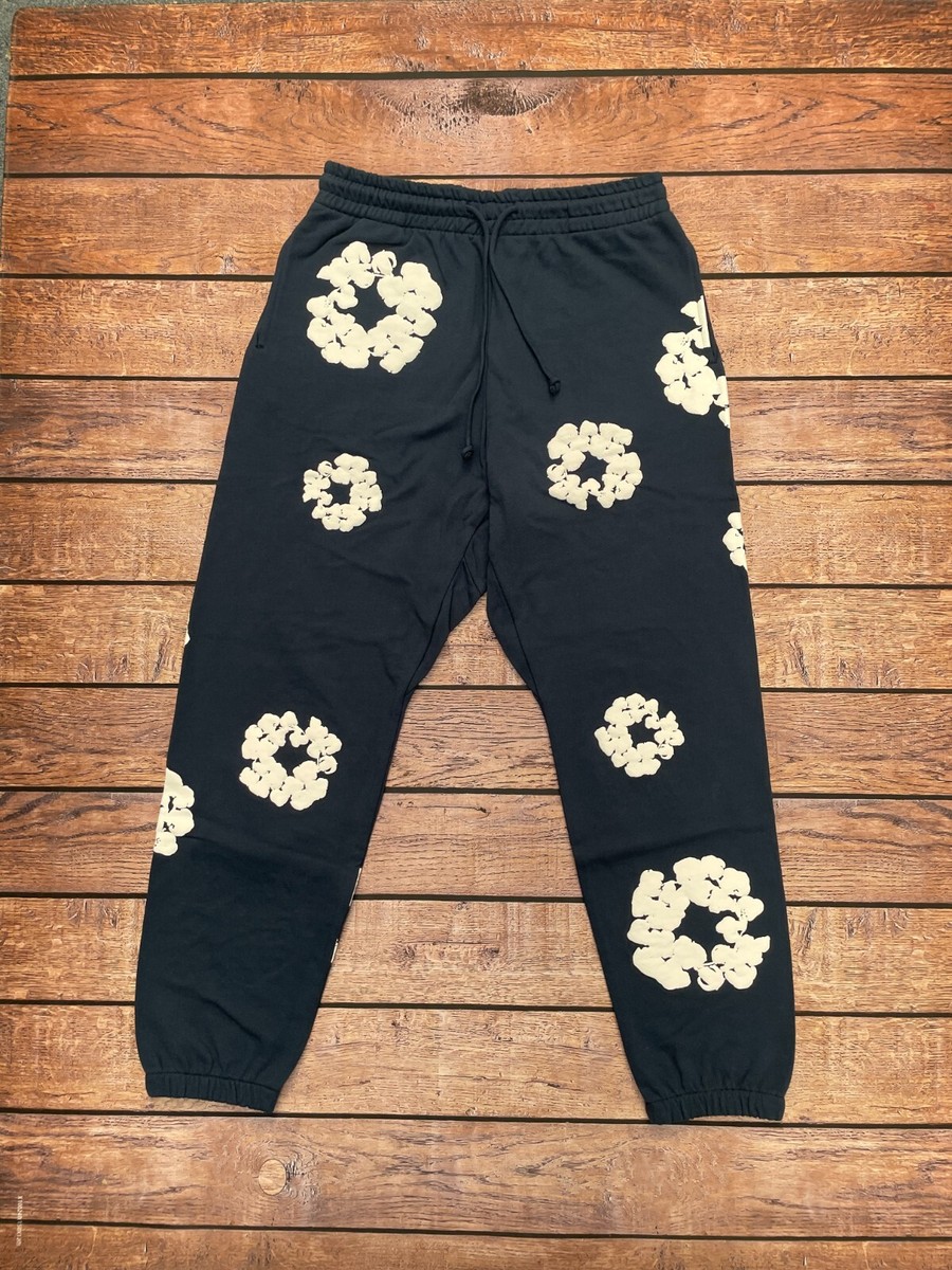 NEW Denim Tears The Cotton Wreath Sweatpants Navy Size S-XL 