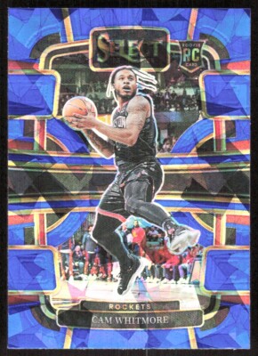 2023-24 3070E Panini Select BLUE ICE PRIZM Cam Whitmore Rookie Houston Rockets