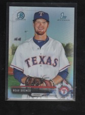 NOAH BREMER 2017 BOWMAN CHROME DRAFT REFRACTOR CARD #BDC-127