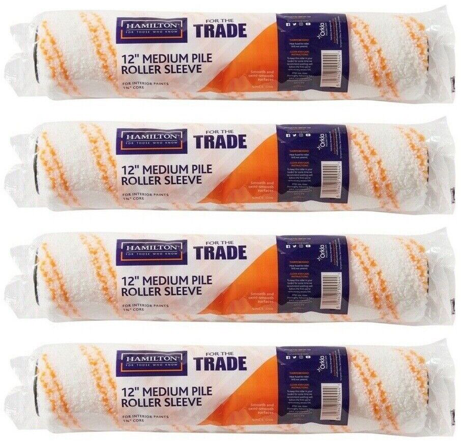 Hamilton For The Trade Decorating Walls 12"" Medium Pile Paint Roller Sleeve - Image 12