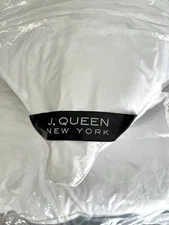 J Queen Allergen Barrier Medium Density Down Cotton Sateen Pillow King Size