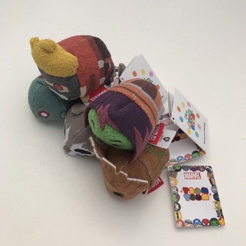 Disney Store Guardians of the Galaxy Tsum Complete Set 5 Minis 3 1/2" Retired - Picture 4 of 6