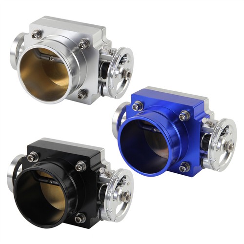 Cuerpo de acelerador universal de aleación de aluminio de 80 mm CNC colector de admisión de billet alto flujo - Imagen 6 de 11