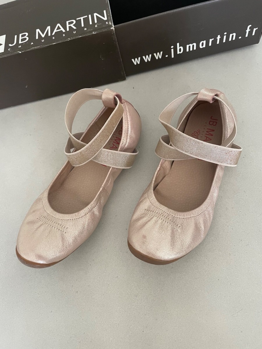 Ballerinas Ballerines Jb Martin JB Martin Leather Ballerina Shoes ,rose  Gold Pink Flat UK 37