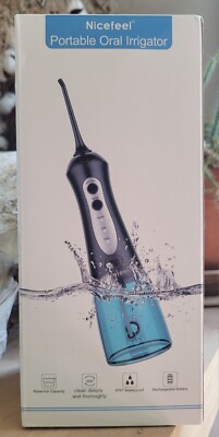 Nicefeel 300ML Portable Oral Irrigator Waterproof 3-Mode Rechargeable New In Box