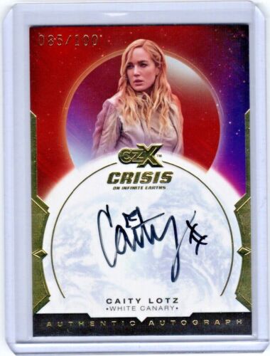 2022 Supergirl CZX Crisis On Infinite Earths Caity lotz autographe 85/100 - Photo 1/2