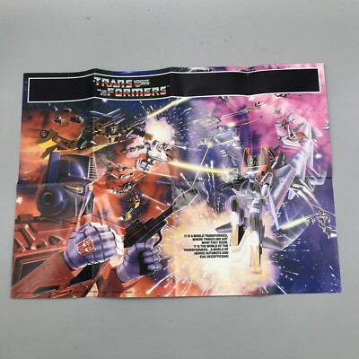 Hasbro Transformers Paper Insert - 1984 Original Sheet - BP-2