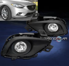 2014-2015 MAZDA 6 SEDAN 4DR BUMPER DRIVING FOG LIGHTS LAMP CHROME W/BULB+SWITCH