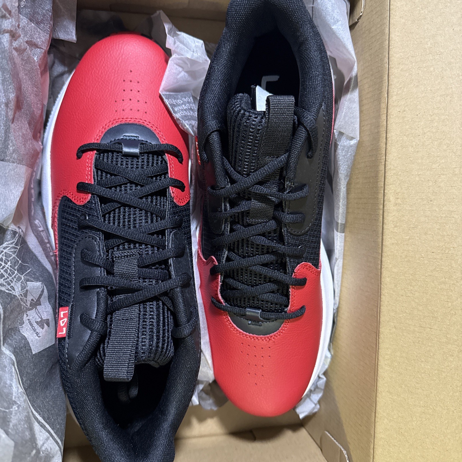 Under Armour UA Lockdown 6 Men's 12 Red/Black  thumbnail 5