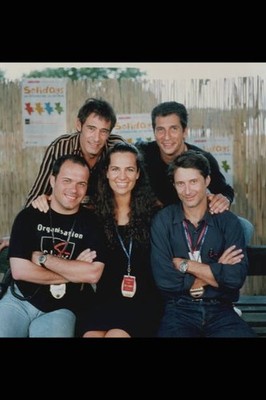Roberta Armani niece of Georgio Armani with animators organizers o- Old Photo 1