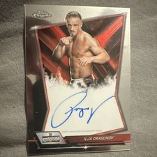 2026 Topps Chrome WWE RAW Ilja Dragunov Red Brand Autograph Insert Card