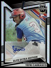 2022 Panini Elite Extra Edition #197 Yefri Carrasco Signatures