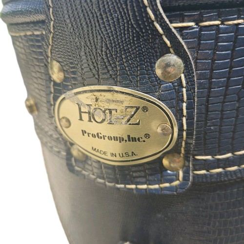 VTG Hot-Z Retro Golf Bag 6 Way Leather & Canvas Original Rain Cover MADE IN USA - Picture 8 of 9