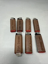 Vintage Bull Durham Faux Leather Sleeve Western Cover Holder for Bic Lot of 7