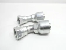 Set Of 2 Parker 13771-20-20 Hydraulic Hose Fitting