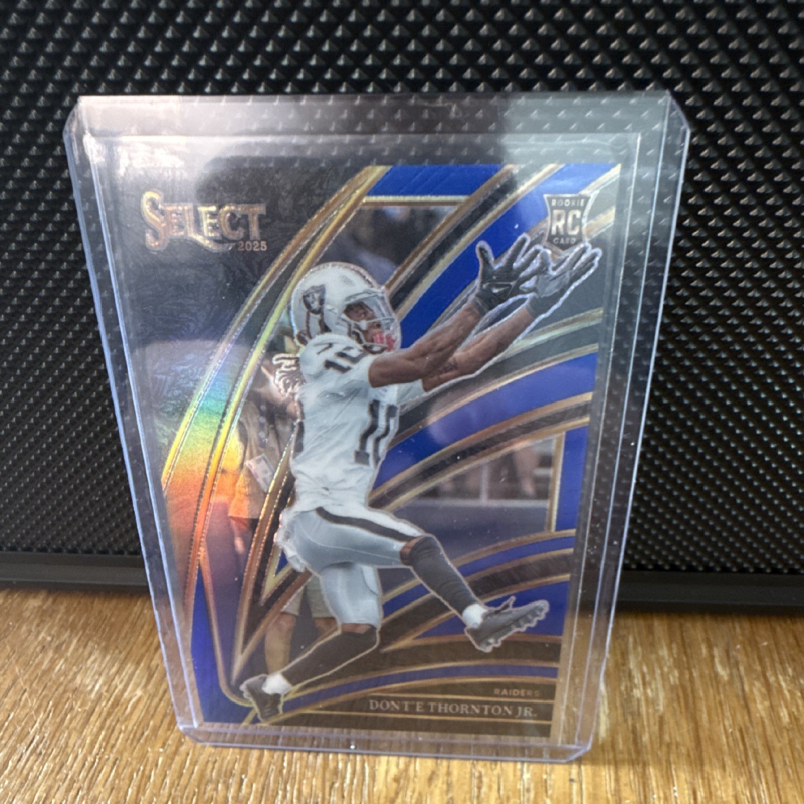 Panini 2025 Select Blue Prizm Dont'e Thornton Jr. Raiders #206 /99